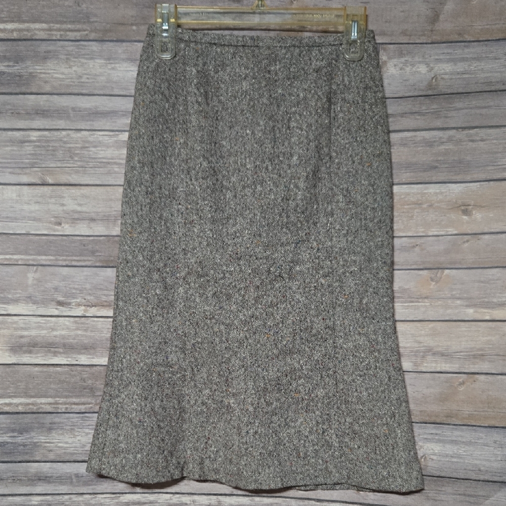 Witchery Gray Trumpet Midi Skirt for Work